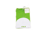 ensemble cadeau naissance bébé grenouillere et bonnet vert assortis