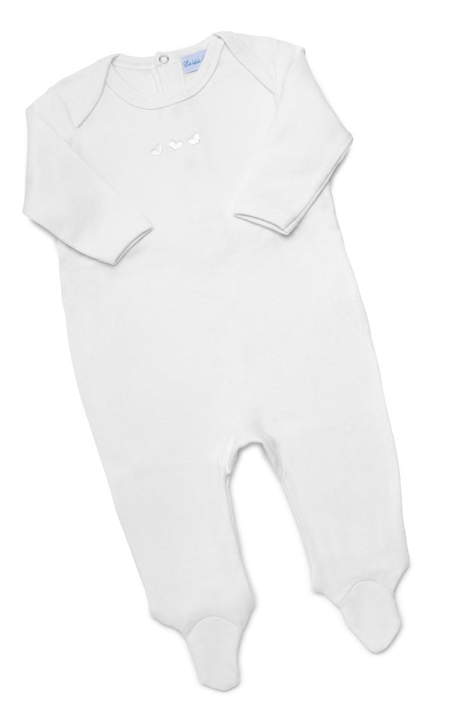 Grenouillère avec pieds - blanc (par2)