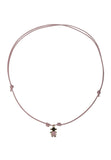 coffret bijou maman pendentif petite fille or  doudou lapin rose