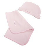 cadeau naissance bébé ensemble body chaussons débarbouillette ceintreet bonnet assortis rose