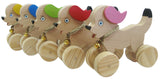 chien en BOIS ARTISANAL
