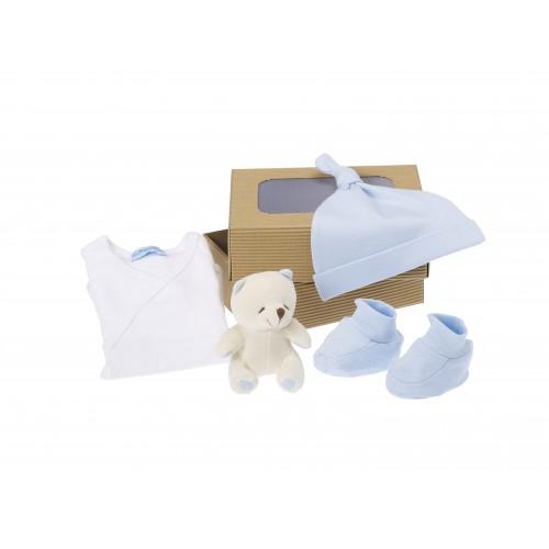 Organic cotton "Doudou" gift box - Blue