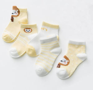 CHAUSSETTES BEBE JAUNES ASSORTIES CADEAU NAISSANCE