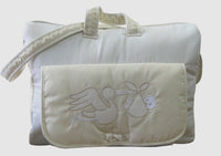 Sac à langer Cigogne Beige garni
