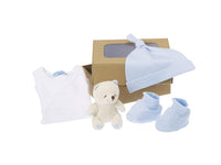 coffret cadeau  doudou bleu bio 