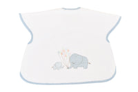 grand bavoir éléphant bleu