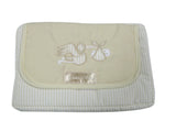 Petite pochette pour couches et lingettes Cigogne Beige