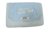 Petite pochette pour couches et lingettes Cigogne Bleu
