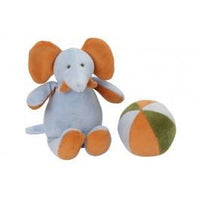 cadeau set éléphant: doudou éléphant et balle